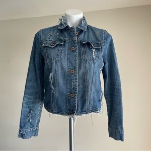 GAP Distressed Denim Jacket